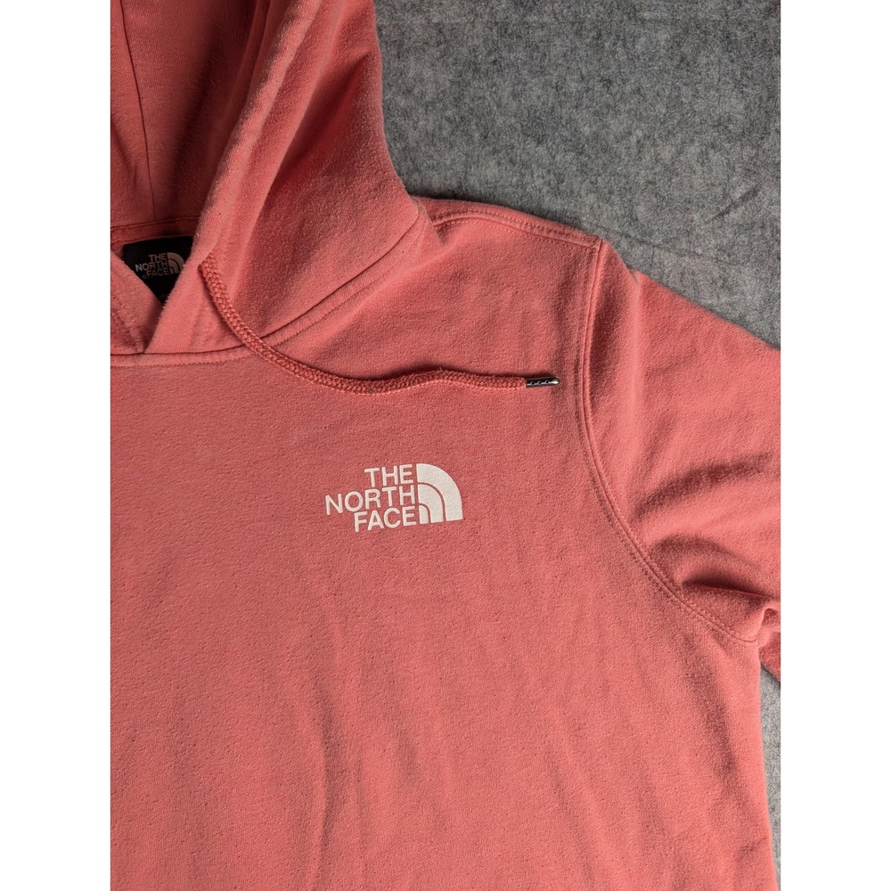 The North Face Womens Coral Pink Box Logo Never Stop Exploring Hoodie Sweatshirt - Picture 5 of 10